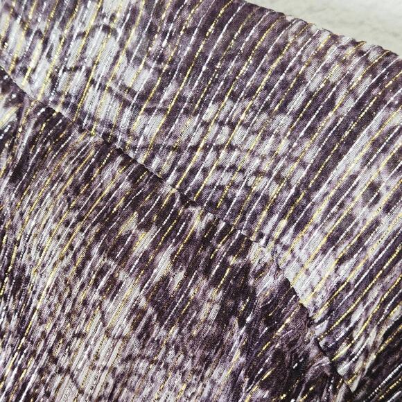 Velvet by Graham & Spencer Dress Animal Print Metallic Vintage Inspired Medium - Picture 4 of 8